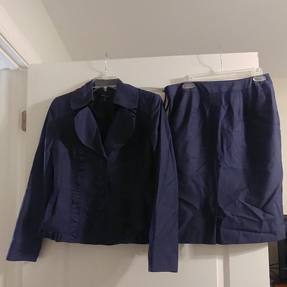 Nine West blue stripe suit